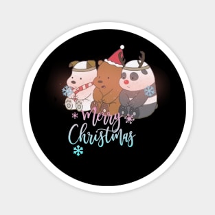 Christmas panda Magnet